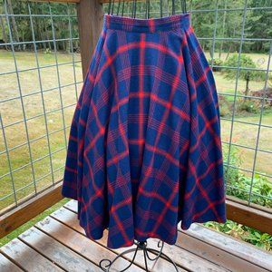 Pendleton Authentic 100% Pure Virgin Wool Plaid Skirt